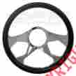 Hz-5520-3 5520-3 Cfr Performance Billet Aluminum 14 Steering Wheel W Half Wrap Genuine Leather Chrome