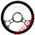 Hz-5520-7 5520-7 Cfr Performance Billet Aluminum 14 Steering Wheel W Half Wrap Genuine Leather Chrome
