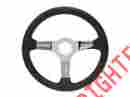 563029 Corvette Central 1969-1982 Black Leather Steering Wheel