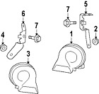 5n0951223a Horn Oem Volkswagen Genuine