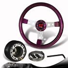 3-sw-w11pu-35sl-361010-new 6-bolt Dtm 350mm Purple Wood Grain Steering Wheel Hub For Mitsubishi Eclipse Galan