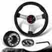 3-sw-w12bk-35ch-39140-new 6-hole Dtm 350mm Black Wood Steering Wheel Hub For 90-93 Honda Accord 92-96 Prelude
