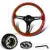 3-sw-111-4603-349140 6-holed Dtm 345mm Deep Dish Classic Wood Grain Steering Wheel Hub For Accord Prelude