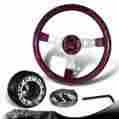3-sw-w11pu-35sl-349030-new 6-holes Dtm 350mm Purple Wood Steering Wheel Hub For Honda Civic Accord Crx Prelud