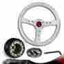 3-sw-w11wh-35sl-349030-new 6-holes Dtm 350mm White Wood Steering Wheel Hub For Honda Civic Accord Crx Prelude