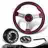 3-sw-w12pu-35ch-a3-new 6-holes Dtm Jdm 350mm Purple Wood Steering Wheel Hub For Subaru Impreza Legacy