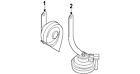 61-33-7-191-719 Bmw Genuine Oem Horn
