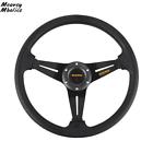 634974476297 Unbranded Jdm Bolt Black Pvc Aluminum Racing Steering