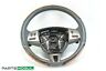 C2p14948sep 6w83-3f916 Jaguar Xk Xkr Gray Leather Wood Grain Chrome Steering Wheel