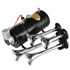 763310216751 Unbranded Trumpet Air Horn Compressor Kit Tank Gauge