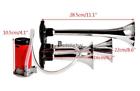 763310484990 Unbranded New Truck Air Horn Compressor Triple Trumpet