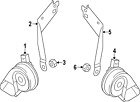 7p6951221a Genuine Horn Oem Volkswagen
