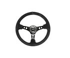 800-712 Nrg Datsun Sport Steering Wheel Black Suede