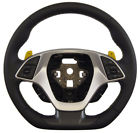 84198698 General Motors Corvette Steering Wheel Black Leather Stitch New