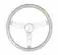 8444 Grant Metal Flake Chrome Steel 13-1 2 Diameter Steering Wheel P N