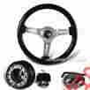 3-sw-111-4653-349050 88-91 Hk5 Motors For Civic Crx 90-93 Integra 345mm Black Wood Grain Steering Wheel Hub