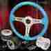 88-91 Wheelcombo-6193-670-v8 Legendary Auto Garage For Crx 350mm Sky Blue Steering Wheel Hub Extender Gunmetal Release