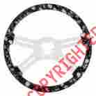 88234 Uat 18 Skull Steering Wheel White Peterbilt Kenworth Freightliner Ihc
