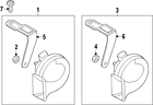 8u0-951-209 Audi Genuine Oem Low Note Horn