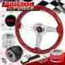 90-97 Wheelcombo-5206-647-h1 Miragepower2008 Fits Accord Red Wood Jdm Sport Steering Wheel Hub Quick Adapter Extender