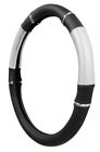 95-0124 Allison Black With Silver Grip Steering Wheel Cover 696232346766