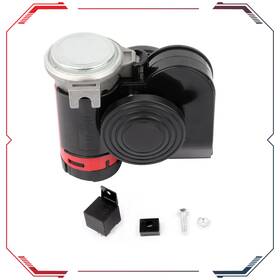 Ac108103pt01 A-carparts Air Horn Relay Kit 130db Electric Snail Ultra Compact Dual Tone For Yacht Boat