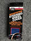 A42022 Royce Union Vintage Steering Wheel Cover Laced Universal Fit Blue