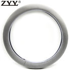 A80010-571809g-05 New Grey Memory Foam Leather Wrap Sport Steering Wheel Cover
