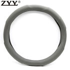 A80010-571810g-01 Comfortable Grip Grey Pu Leather Perforated Custom Steering Wheel Cover