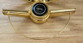 58-1665c Acc 1964 Impala 24k Gold Plated Horn Ring And Center Cap