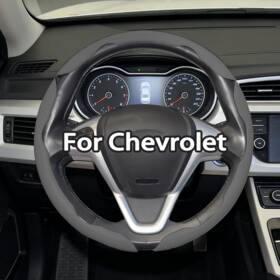 Acenewpart 649618251192 Gray 15 Inch 37-38cm 2pcs Segmented Steering Wheel Cover Nappa Leather For Subaru