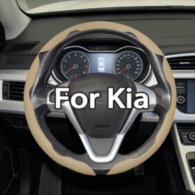 Fxpt-3jnpp-beige-48 Acenewpart 15 Inch 38cm 3pcs Segmented Steering Wheel Cover For Kia 1999 2000 2001 2002-2023
