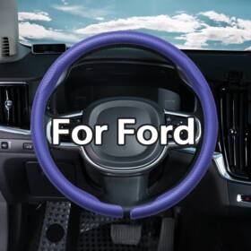 Fxpt-8dtqw-blue-146 Acenewpart Anti-slip Car Blue Steering Wheel Cover For 2007-2024 Ford Edge 14.5-15 Inches