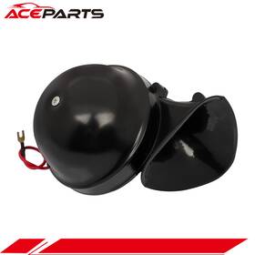 A162044pt01 Aceparts Black Metal Train Horn Super Loud Electric Snail Air For Car Truck Boat
