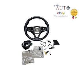 08u97-tz3-210b Acura 2015-2020 Tlx A-spec Steering Wheel Black Leather With Clock Spring Oem