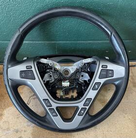 78501stxa41zb Acura Fits 2010 - 2013 Mdx Steering Driver Wheel Black Leather With Active Cruise