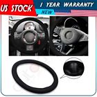 Adp11600801s Autodayplus Universal Soft Black Mesh Cloth Car Steering Wheel Cover