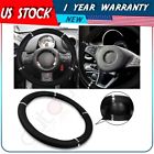 Adp11601101s Autodayplus Black Pvc Leather Car Steering Wheel Cover Silver For