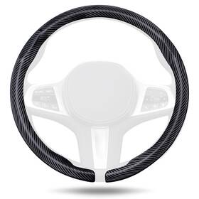 Amc4-c1bk Aimato Car Steering Wheel Cover Carbon Fiber Ultra-thin Matte Black