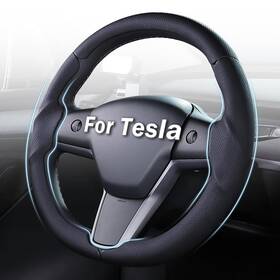 Amts-nak-c3bk Aimato Steering Wheel For Model 3 2017-2023 / Y 2020-2024 Nappa Black