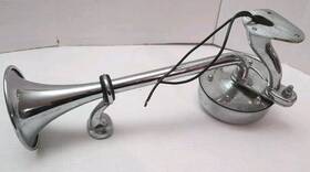 Air Horn 710270461073 Roof Mount Truck For Trucks And Big Rigs - Chrome Loud 19 Inces