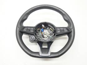 01561506300 Alfa Romeo 2020 Stelvio Ti Steering Wheel Leather Facelift Push Start Worn Oem