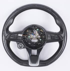 01561509640 Alfa Romeo 2017-2023 Giulia Front Leather Multifunction Steering Wheel Oem