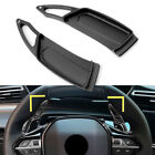 Hukyu-2050yfa1033 Alu Steering Wheel Paddle Shifter Extension For Peugeot 3008 5008 Gt 17-19 Black