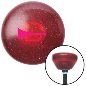 M16x1.5 American Shifter Company 193295 Pink Horn Trumpet Red Retro Metal Flake Shift Knob With Insert