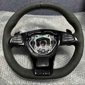 A19046074001c88 Amg Mercedes Gt Gtr C190 Alcantara Steering Wheel Black Yellow Stitching