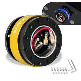 Qr030-gobk Annx Universal 6 Bolt Car Steering Wheel Ball Quick Release Hub Adapter Snap Off Kit