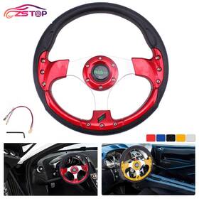 Stw018-red-us Annx Auto Racing 13inch 320mm Steering Wheels Drifting Sport Wheel Us