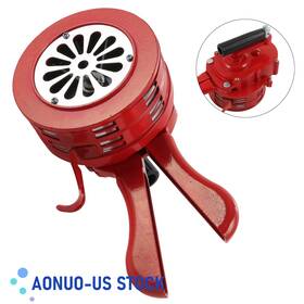 Va16730301p Aonuo-us 115-200db Air Raid Alarm Siren Hand Crank Loud 12v Manual Operated Portable Horn