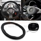 Autopartsclub2018 Ap116016a1c18 Black Grey Line Pvc Leather Car Steering Wheel Cover For